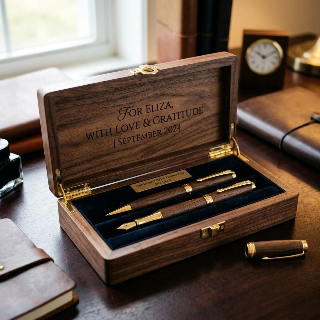 Premium Yorkshire Oak Pen & Pencil Set