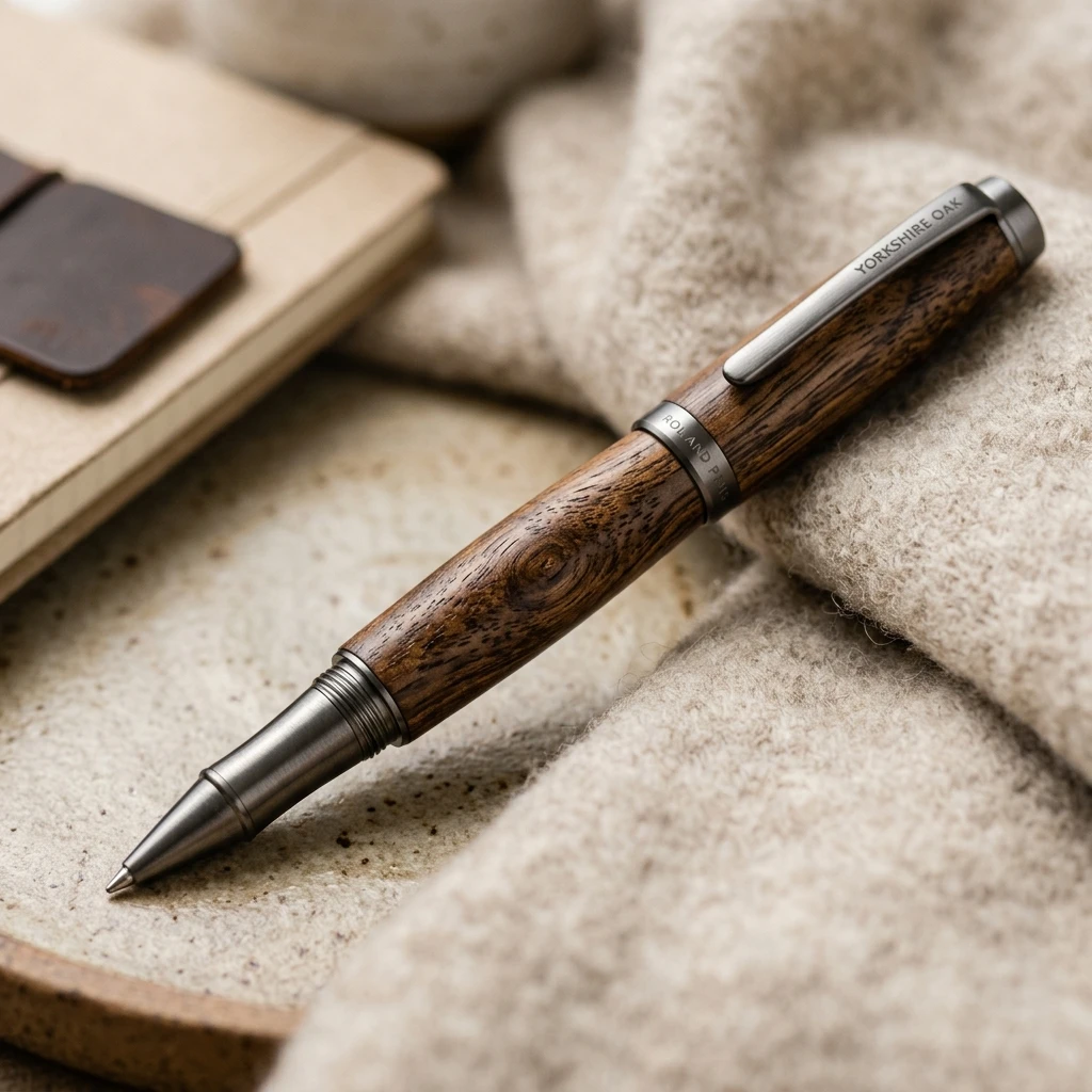 East Yorkshire Bog Oak Rollerball Pen